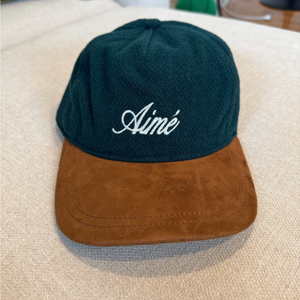 Aime Leon Dore Moleskin Suede Brim Country Hat, Pine Green/Brown, NWT - Picture 2 of 10